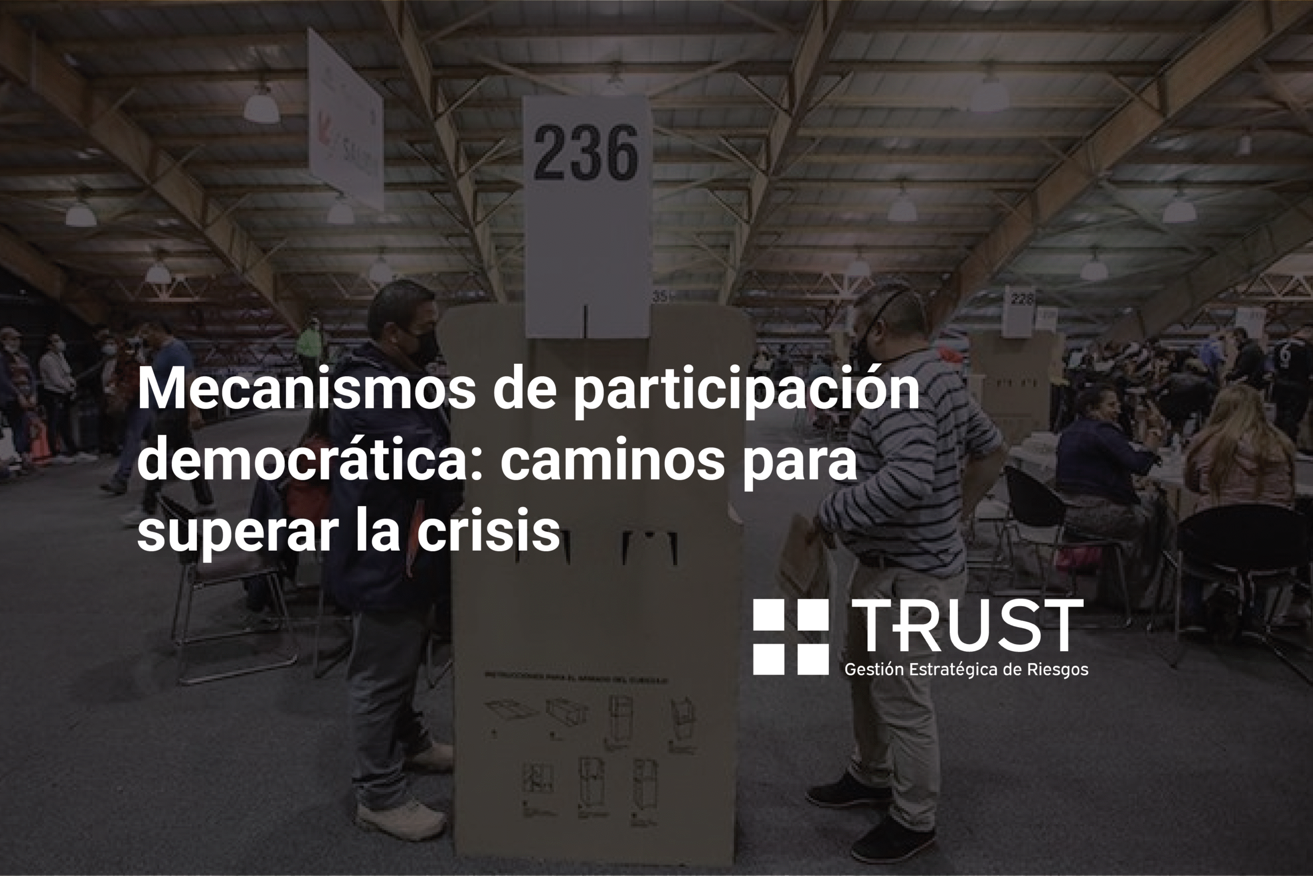 Mecanismos de participación democrática: caminos para superar la crisis